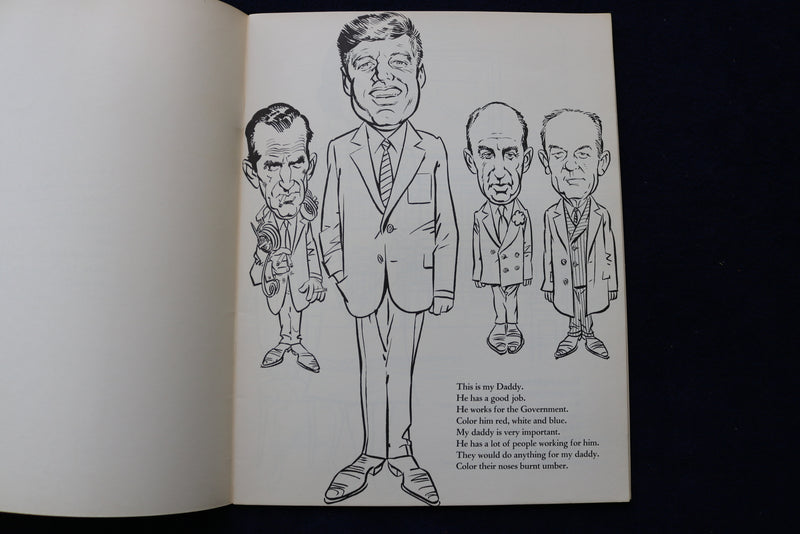 1962 JFK COLORING BOOK - SOFTCOVER - K 1547