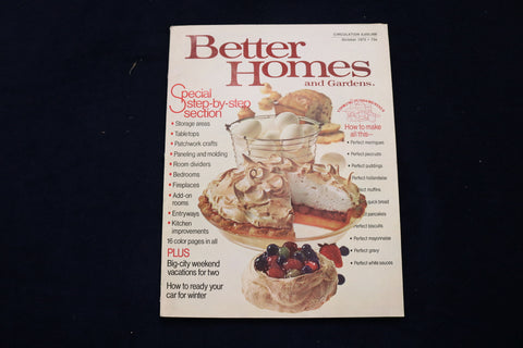 1975 OCT BETTER HOMES AND GARDENS MAGAZINE - DESSERTS COVER - E 11623