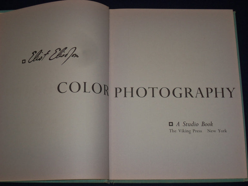 1961 COLOR PHOTOGRAPHY HARDCOVER BOOK BY ELIOT ELISOFON - GREAT PHOTOS - KD 2973