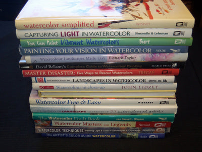 1990'S-2000'S WATERCOLOR HARDCOVER ART BOOKS LOT OF 16 - KD 2887