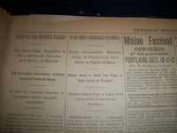 1898 OCT-DEC LEWISTON EVENING JOURNAL NEWSPAPER VOLUME - LEWISTON MAINE - BV 10