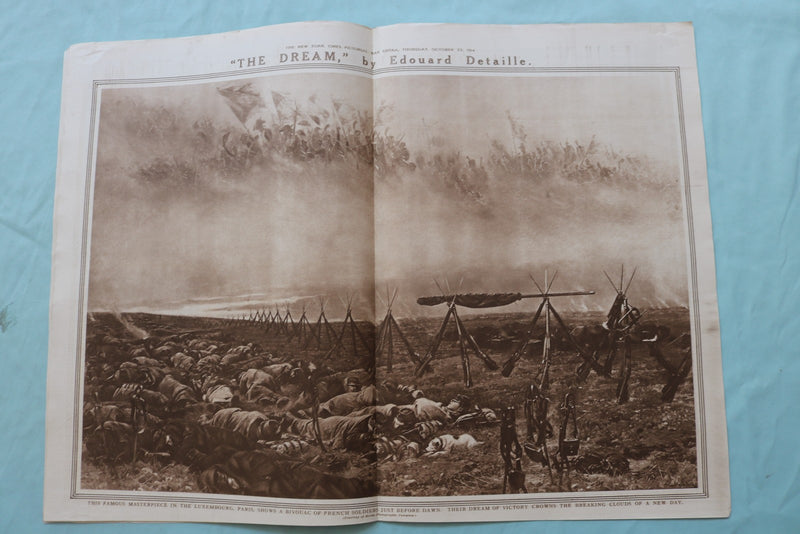 1914 OCT 22 NEW YORK TIMES MID-WEEK PICTORIAL WAR EXTRA-ALGERIAN CAVALRY-NP 9120