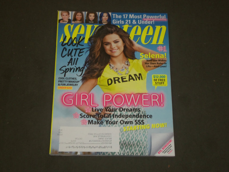 2014 MARCH SEVENTEEN MAGAZINE - SELENA GOMEZ COVER - B 1756