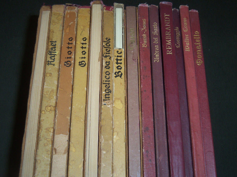 1898-1926 MONOGRAPHIEN ARTISTS BOOK LOT OF 14 - GREAT PRINTS - KD 2161