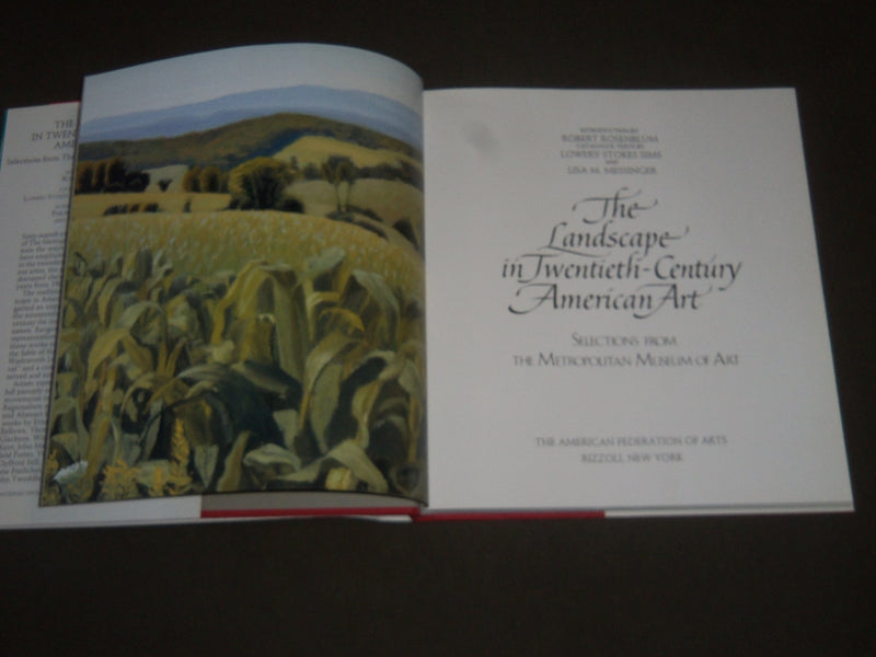 1991 THE LANDSCAPE IN TWENTIETH CENTURY AMERICAN ART BOOK - KD 4092