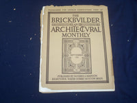 1904 SEPTEMBER THE BRICKBUILDER MAGAZINE - AN ARCHITECTURAL MONTHLY - ST 528C