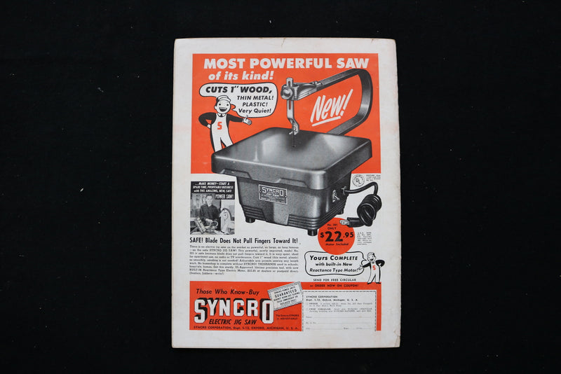 1952 JAN-FEB HOME CRAFTSMAN MAGAZINE - SWEDISH SEWING CABINET COVER - E 10396