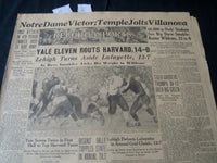 1934 NOV 25 PHILADELPHIA RECORD NEWSPAPER SPORTS SECTION - NOTRE DAME- NT 7251