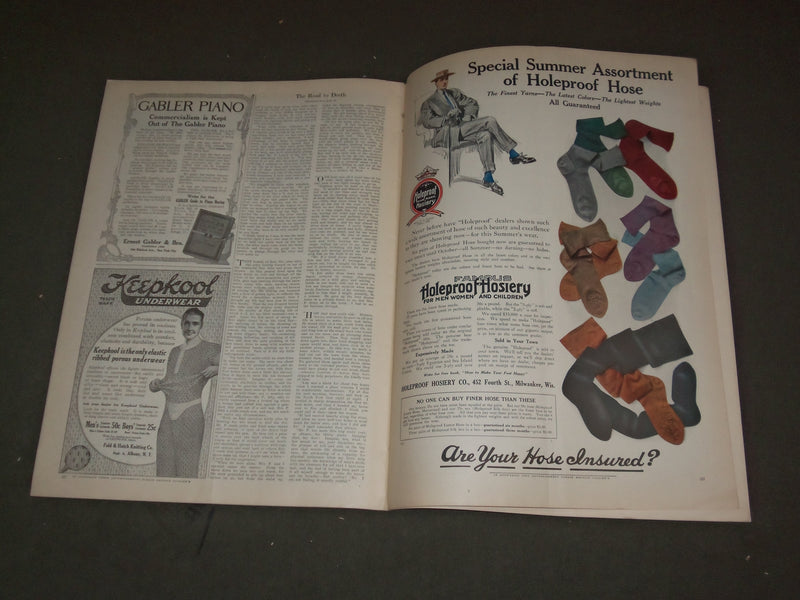 1910 APRIL 30 COLLIER'S MAGAZINE - THE WOMAN IN BLACK & OTHER STORIES - F 607