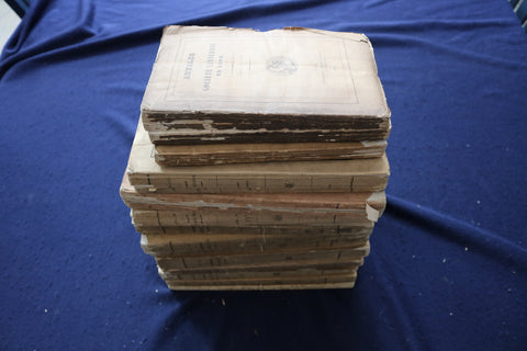 1847-1894 ANNALES DE LA SOCIETE LINNEENNE DE LYON BOUND VOLUMES-LOT OF 13-O 3495