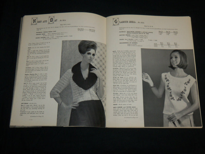 1964 BOUTIQUE FASHIONS TO KNIT AND CROCHET VOLUME NO. 85 - BEAR BRAND - J 6745