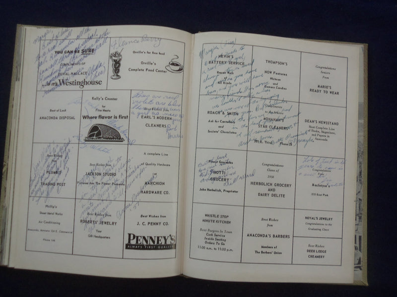 1956 THE BIG STACK ANACONDA HIGH SCHOOL YEARBOOK - ANACONDA, MONTANA - YB 3220