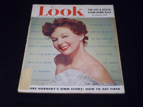 1953 JULY 14 LOOK MAGAZINE - SUSAN HAYWARD FRONT COVER - E 20378