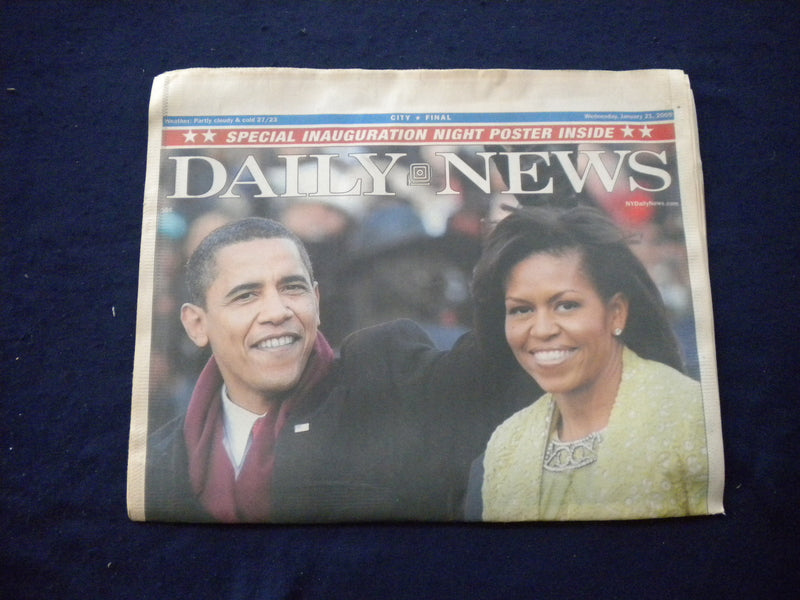 2009 JAN 21 NEW YORK DAILY NEWS NEWSPAPER - OBAMA INAUGURATION SPECIAL - NP 5976