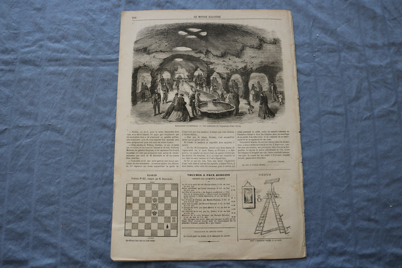 1867 APR 6 LE MONDE ILLUSTRE MAGAZINE - 9, RUE DROUOT - FRENCH - NP 8445