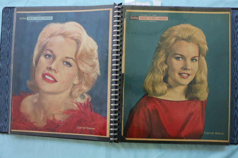 MOVIE STAR MAGAZINE PAGES SCRAPBOOK-WARREN BEATTY-CARROLL BAKER-FRED ASTAIRE-#46