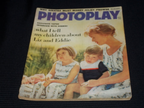 1962 APRIL PHOTOPLAY MAGAZINE - DEBBIE REYNOLDS FRONT COVER - E 1872
