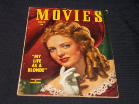 1947 MARCH MOVIES MAGAZINE - LINDA DARNELL FRONT COVER - E 15216
