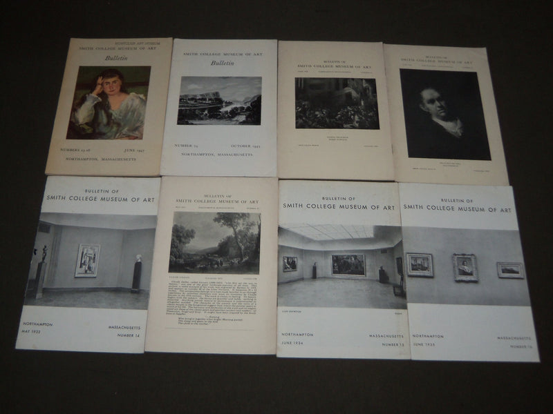 1929-1960 SMITH COLLEGE MUSEUM OF ART BULLETINS LOT OF 23 - NORTHAMPTON - O 2673