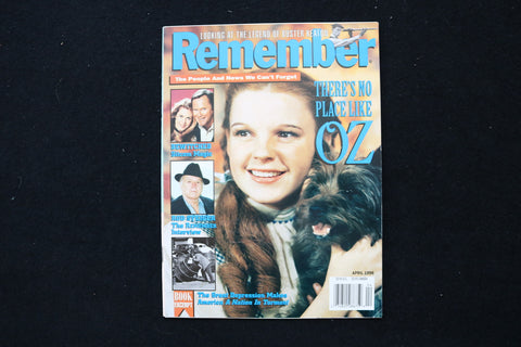 1996 APRIL REMEMBER MAGAZINE - JUDY GARLAND COVER - E 24174