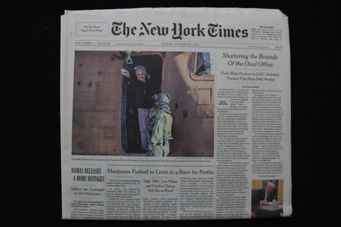 2025 JANUARY 26 NEW YORK TIMES - SHATTERING THE BOUNDS OF THE OVAL OFFICE