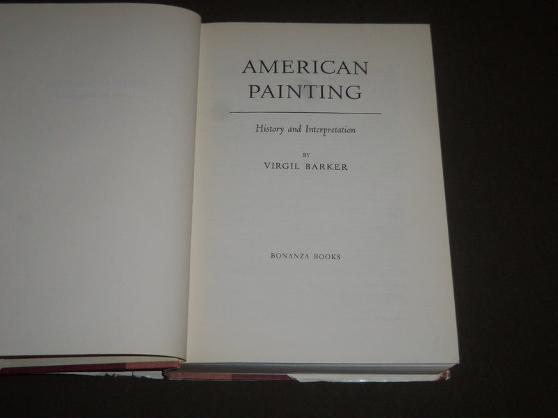 1950 AMERICAN PAINTING BY VIRGIL BARKER BOOK - GREAT PRINTS - I 1009
