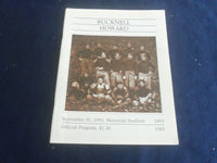 1983 SEP 10 FOOTBALL PROGRAM - BUCKNELL UNIV VS HOWARD UNIVERSITY - SP 1214H