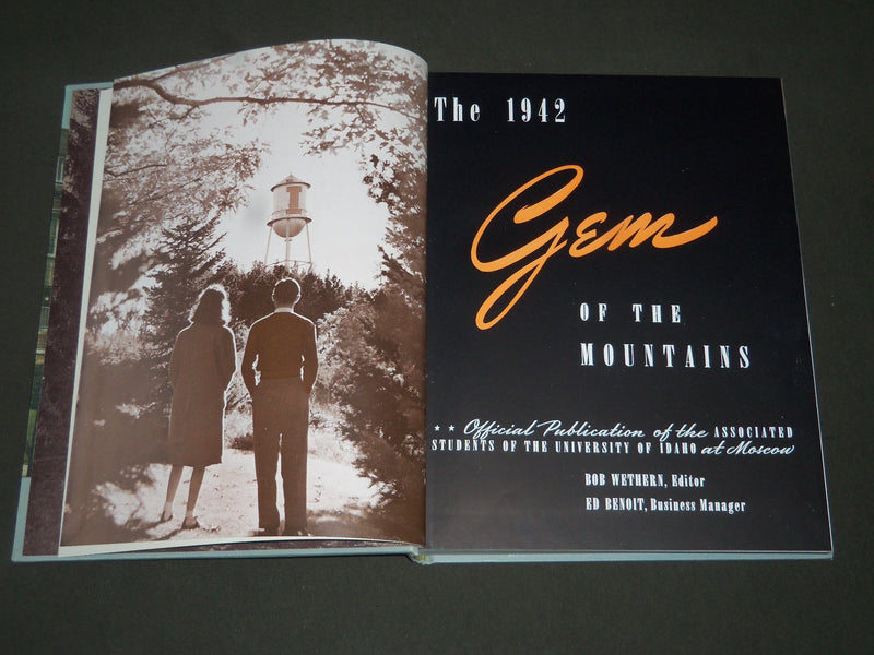 1942 THE GEM UNIVERSITY OF IDAHO YEARBOOK - MOSCOW - NICE PHOTOS - YB 1087