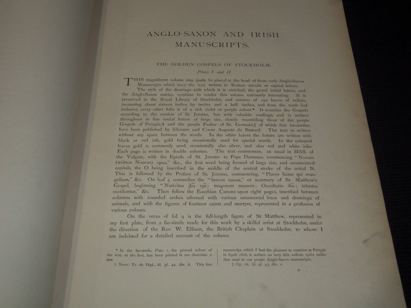 1868 MINIATURES & ORNAMENTS OF ANGLO-SAXON & IRISH MANUSCRIPTS - WESTWOOD- Z 253