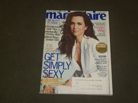 2012 AUGUST MARIE CLAIRE MAGAZINE - KRISTEN WIIG COVER - B 3344