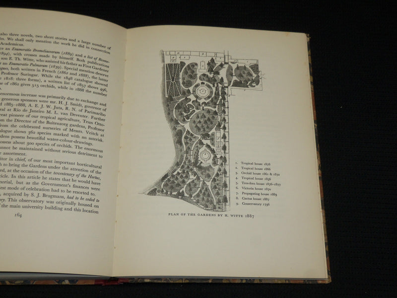 1938 HORTUS ACADEMICUS - LEYDEN UNIVERSITY 1587-1937 HARDCOVER BOOK - KD 7412
