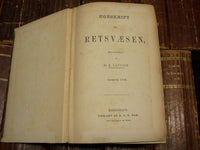 1876-1890 UGESKRIFT FOR RETSVAESEN DANISH BOUND VOLUMES LOT OF 16 - R 26