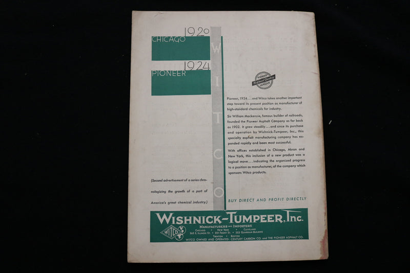 1931 MARCH CHEMICAL MARKETS MAGAZINE - DOW CHEMICAL COMPANY COVER - B 177K