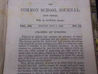 1849 JAN - 1850 DEC THE COMMON SCHOOL JOURNAL VOLUME NO. 11/12 - KD 1832