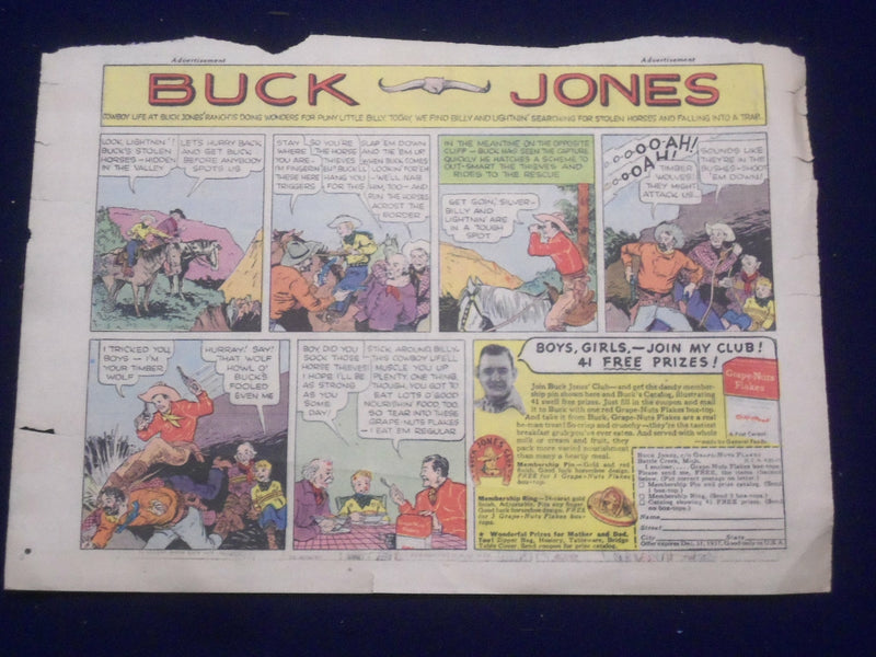 1930'S-1950'S COWBOY COLOR COMICS ADS - LOT OF 5 - NP 5265