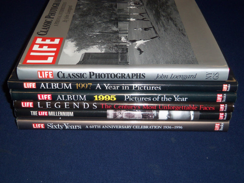 1988-1998 LIFE HARDCOVER BOOKS LOT OF 6 - GREAT PHOTOS - KD 1375
