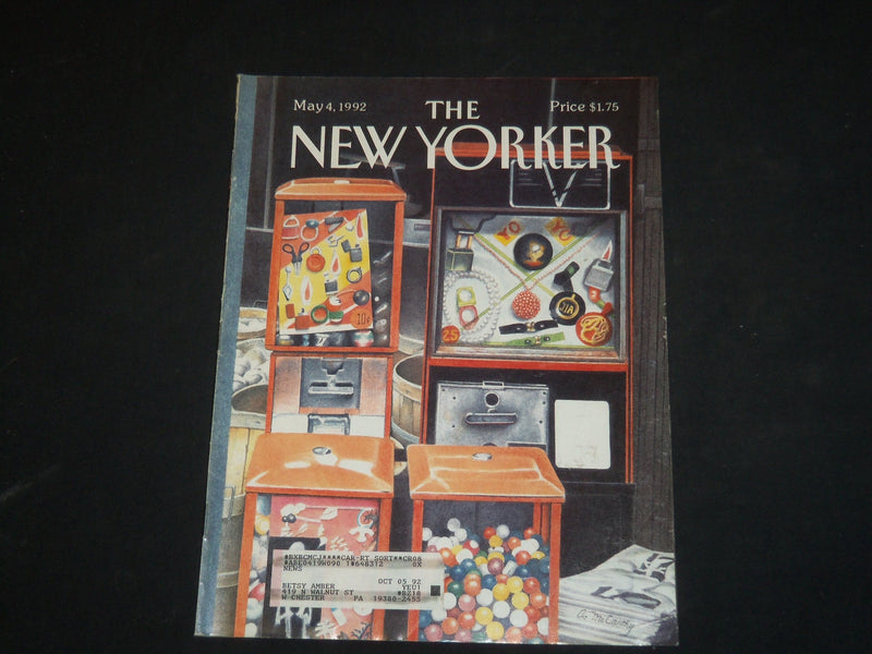 1992 MAY 4 THE NEW YORKER MAGAZINE - ILLUSTRATED COVER - NY 1532