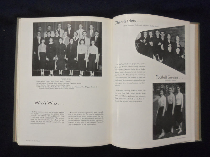 1956 WARBLER EASTERN ILLINOIS STATE COLLEGE YEARBOOK - CHARLESTON, IL - YB 3314