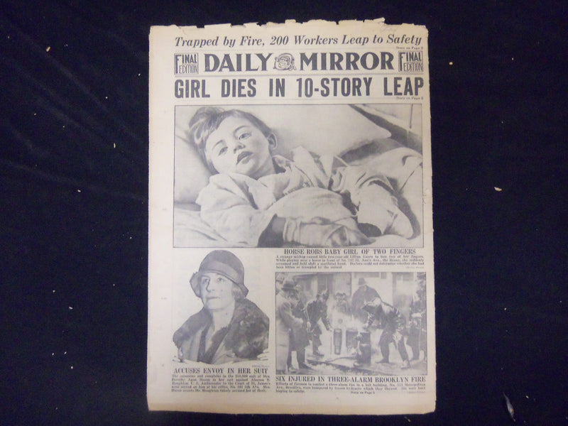 1926 DEC 29 NEW YORK DAILY MIRROR- STOP DIRTY SHOWS OR TAKE CENSORSHIP - NP 2148