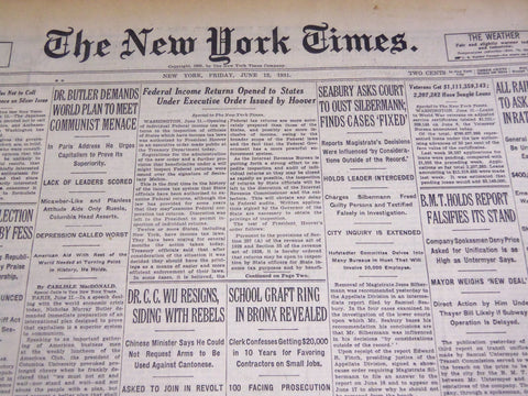 1931 JUNE 12 NEW YORK TIMES - SEABURY ASKS COURT TO OUST SILBERMAN - NT 2159