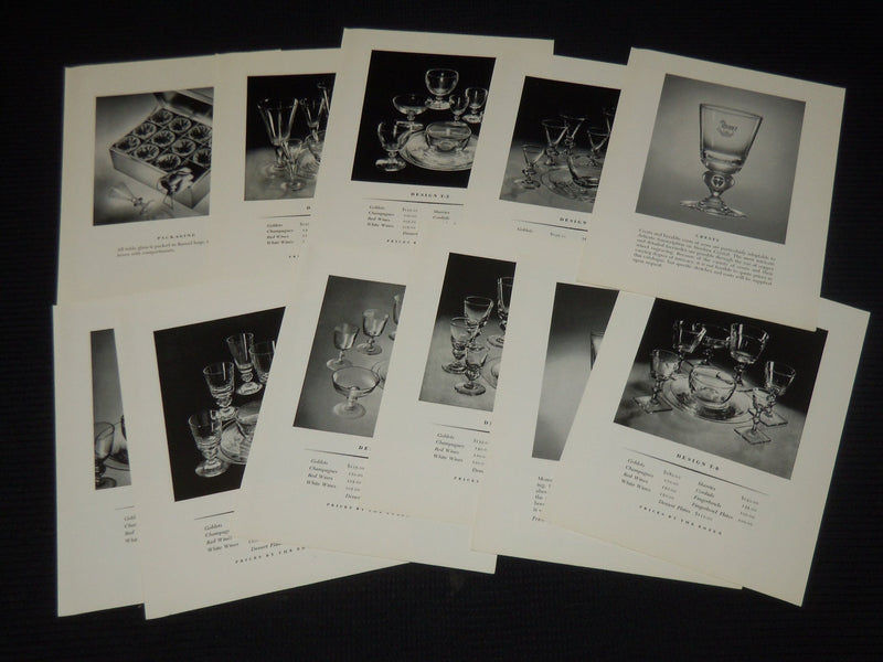 1950'S STEUBEN CRYSTAL TABLE GLASS CATALOG - NICE PHOTOS - K 532