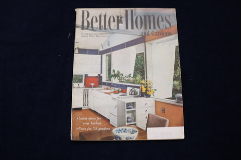 1953 JANUARY BETTER HOMES AND GARDENS MAGAZINE - KITCHEN IDEAS COVER - E 11611