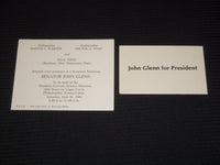 1980'S JOHN GLENN POLITICAL CARDS LOT OF 2 - J 9540