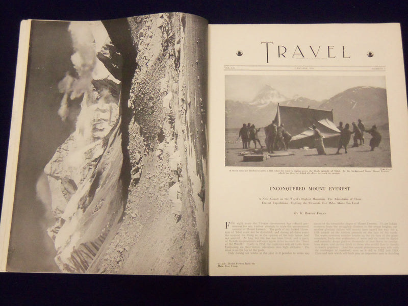 1933 JANUARY TRAVEL MAGAZINE - A STREET SCENE IN WARSAW COVER - J 1941