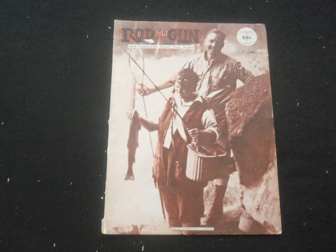 1931 AUGUST ROD AND GUN MAGAZINE - NICE COVER, ARTICLES & PHOTOS - SP 6377Q