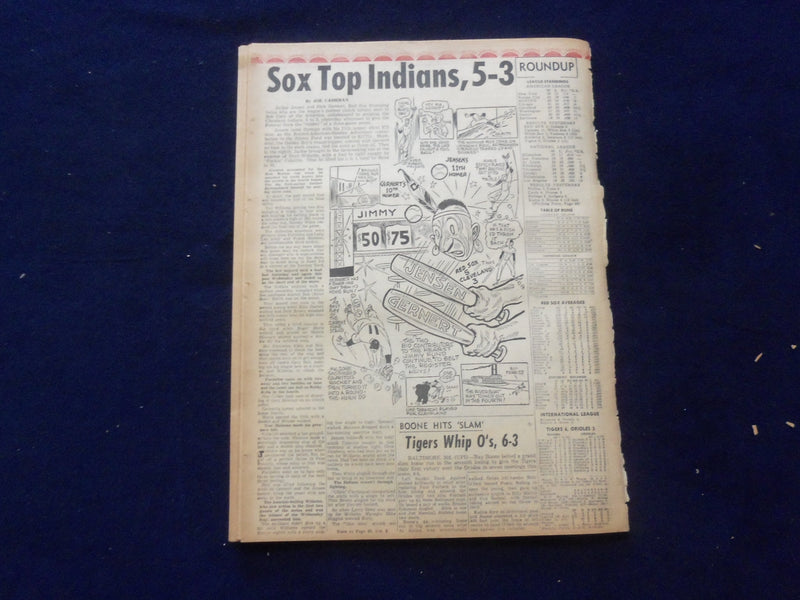 1958 JUNE 6 BOSTON RECORD AMERICAN NEWSPAPER -WIFE MURDERED LOVERS' LANE-NP 6278