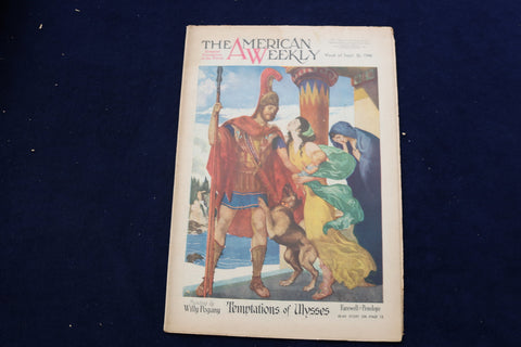 1948 SEP 26 AMERICAN WEEKLY MAGAZINE - TEMPTATIONS OF ULYSSES COVER - E 22642