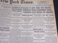 1927 JANUARY 27 NEW YORK TIMES - KELLOGG TO GIVE CHINA NEW TREATIES - NT 7038