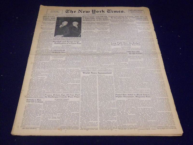 1947 MARCH 5 NEW YORK TIMES - TRUMAN HONORS MEXICO HEROES - NT 3505