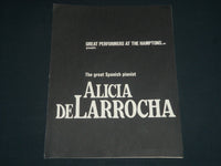 1973 AUGUST 17 ALICIA DE LARROCHA HAMPTONS PROGRAM - PIANIST - J 4291